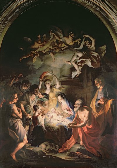 Nativity with St. Jerome by Stefano Maria Legnani